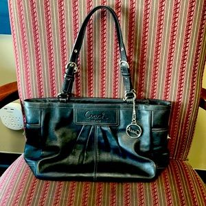 Coach Leather East West Gallery Tote